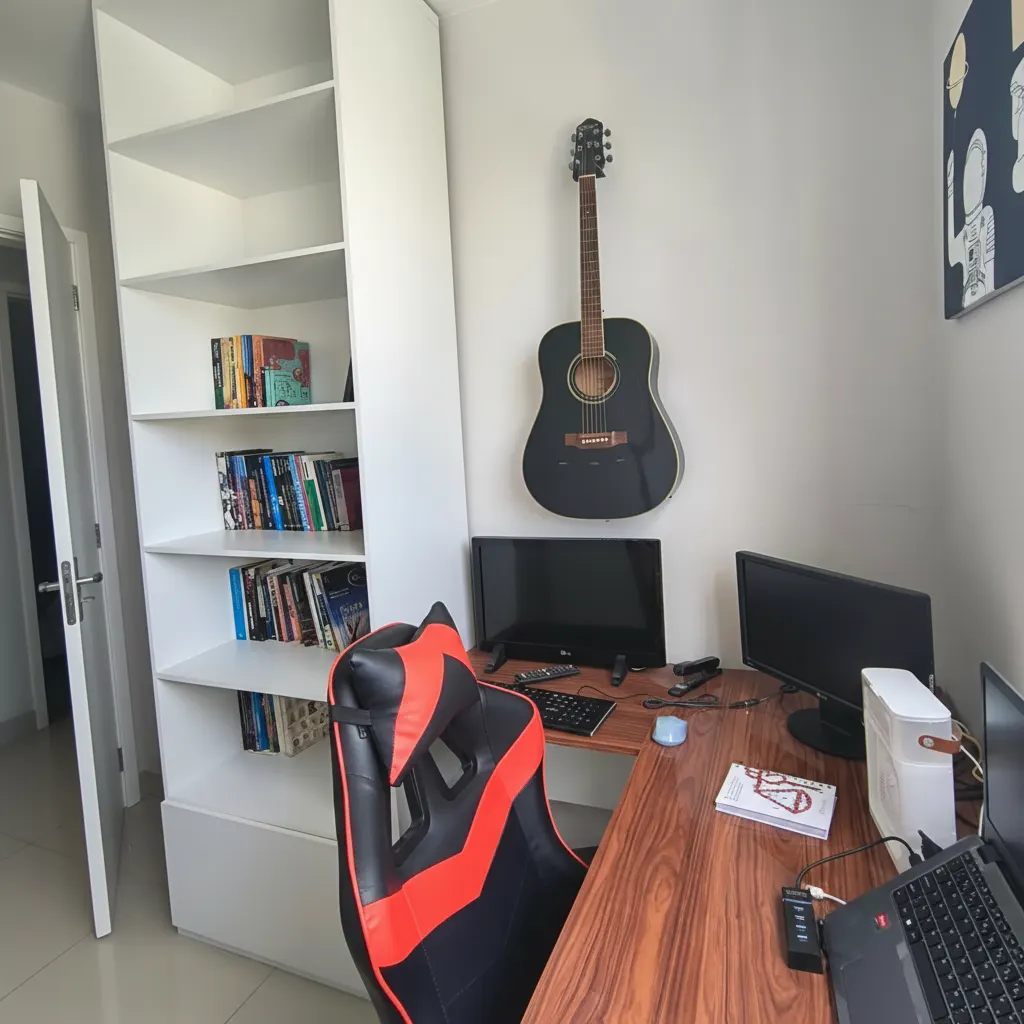 Home office planejado em MDF